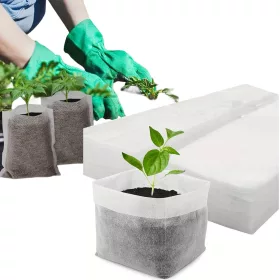    ЧАНТА БИОРАЗГРАДИМИ РАСТИТЕЛНИ ТОРБИ ЗА РАЗСЪВ 8x10см 300 БР.