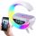 RGB GAMING LED светлина Високоговорител ИНДУКЦИЯ QI зарядно Часовник Радио будилник