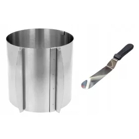   Форма за торта Elitehoff 30 х 30см диаметър 30см + шпатула КОНФЕКЦИОНЕН НОЖ ШПАТУЛА ЗА КРЕМ ТОРТА 27см