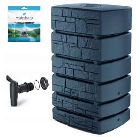  Резервоар за събиране на дъждовна вода - Резервоар за дъждовна вода 500 л 130 х 78 см черен