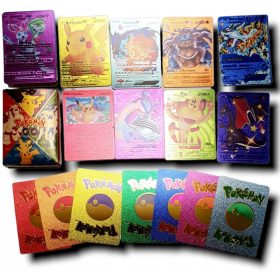    Цветни POKEMON CARDS 55 КОЛЕКЦИОНЕРСКИ КАРТИ МИКС