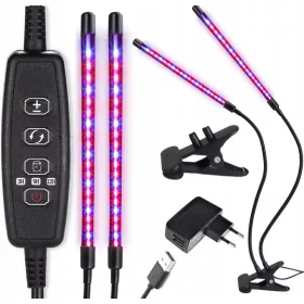   Лампа за отглеждане на растения - Heckermann 18 W GROW подова лампа за отглеждане на растения