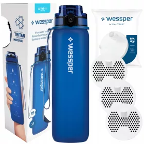    Wessper Activemax Triline филтърна бутилка 1 л синя