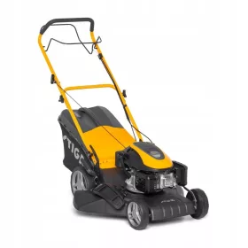    Бензинова косачка Stiga с кош, капацитет 139 cm³. кошница 60л, ширина на косене 46см