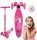  Тротинетка триколесна TOBBI-TOYS TJ 701 A-PINK Pink