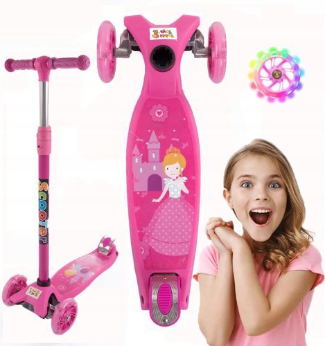  Тротинетка триколесна TOBBI-TOYS TJ 701 A-PINK Pink
