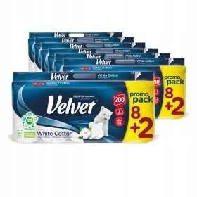   Тоалетна хартия Velvet без аромат 70 бр.