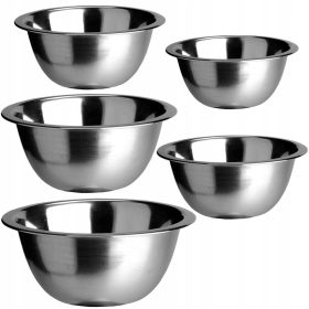   Кухненска купа - Метални купи, комплект от 5 броя купи Krisberg от неръждаема стомана 16/18/24/26/30