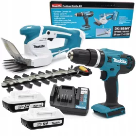    Акумулаторна електрическа ножица Makita 20 см 18 V + винтоверт Makita 18 V батерия HP488DWAE