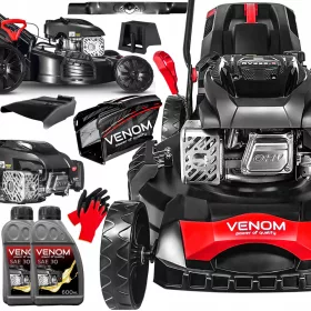   Venom LMS56-224 II 62L бензинова косачка с кош + 2 други продукта