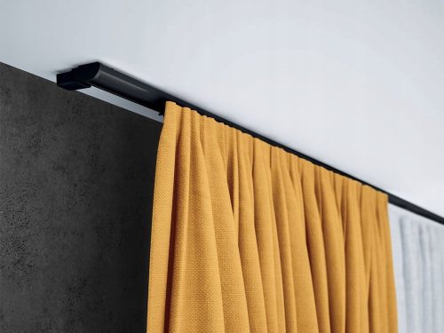 Бар за гарнитура - Монтажен комплект Черна единична релса за таван 300 см ZDc Creativa корниз