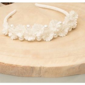  Бяла лента за коса Communion 50