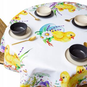   Покривка - Устойчива на петна покривка 130 см х 130 см кръг