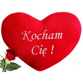   Възглавница - Възглавница сърце за Свети Валентин 45 х 35 см