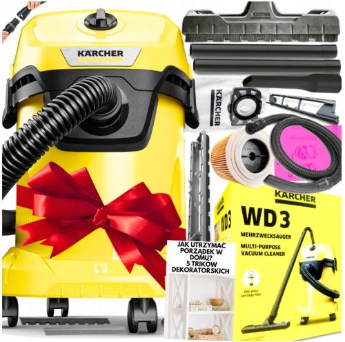 Индустриална прахосмукачка Kärcher WD 3 1000 W