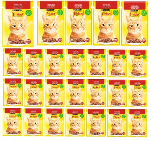  Purina friskies телешко саше ЗА котки 26x 85гр