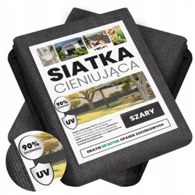   Мрежа за сенници Heva SHD-90 сива 1,5 х 10м