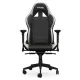  Геймърски стол SPC GEAR SR600 EKIPA EDITION, изкуствена кожа, черно и бяло