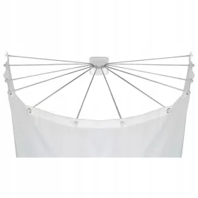   Корниз за душ кабина - Душ прът Wenko arc 72-96 x 10 mm Бял