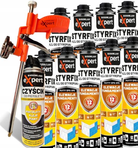 9× Лепило за стиропор Construction Expert 750 ml + 2 други продукта