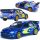  Автомобил Kinsmart Subaru Impreza 1:36 син + КУТИЯ ЗА КОЛА МОДЕЛ НА КОЛА KINSMART