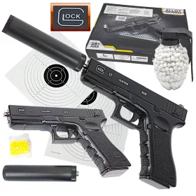   Glock 17 100% метален ПОЛИЦЕЙСКИ ПИСТОЛЕТ