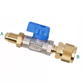   Сферичен кран за маркучи REFCO червен.1/4 SAE-5/16 SAE