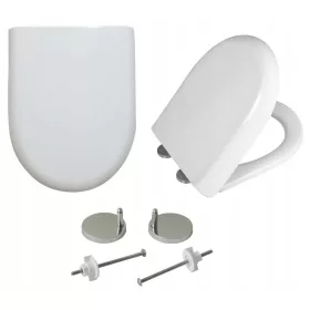   Тоалетна седалка Estiva OVAL, бял дуропласт