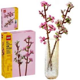    LEGO икони ЧЕРЕШОВ ЦВЕТ 438 ЕЛ. КОМПЛЕКТ БУКЕТИ Подарък за Свети Валентин РОЗИ