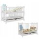  Дървено легло SKLEPBABY ZUZIA WHITE DRAWER 60 x 120 cm бяло