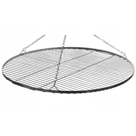    РЕШЕТКА ЗА СКАРА 70 СМ КРЪГЛА НЕРЪЖДАЕМА СТОМАНА ВИСЯЩА ИНОКС XXL ПОДСИЛЕН