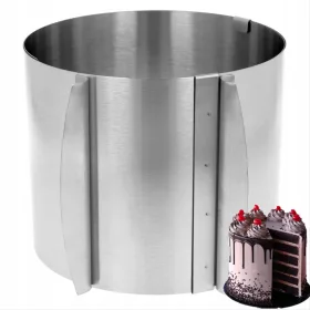   Форма за торта Brunbeste 16 с диаметър 30см + шпатула стъргалка за заглаждане на кремовата маса