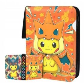    Колекционерски албум на Pokemon Card, класьор, 50 страници, 400 карти, ключалка