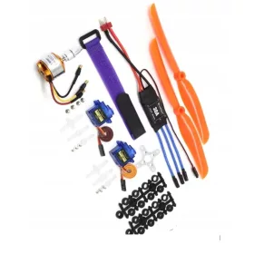    Комплект A2212 1400KV двигател, ESC 30A, 2x витло 8060 JAKAR серво