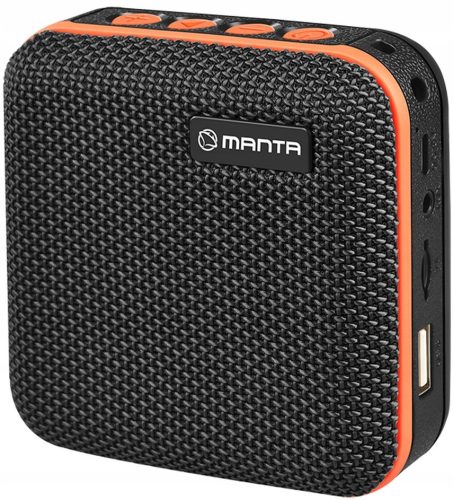  BLUETOOTH КОНТОЛОНКА Преносима безжична с радио MANTA SPK01GO MP3 USB FM