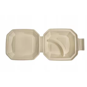   Съдове за еднократна употреба - MenuBOX Голям контейнер за обяд 26x24см ECO каша безплатно SUP 125 бр.