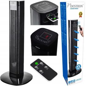    Колонен вентилатор Bestron AFT80ZRC, черен
