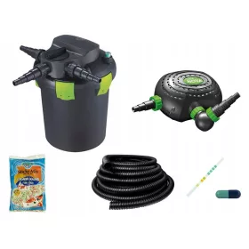   ВЕТЪРЕН ФИЛТЪР 9000L UV11W + ПОМПА 5000l/h + МАРКУЧ