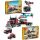  LEGO Creator 31146 Камион с бордова платформа и хеликоптер + картичка Коледа, Ден на баба, Ден на дядо, Ден на жената, Ден на майката, Нова година, Рожден ден 15 x 12 cm