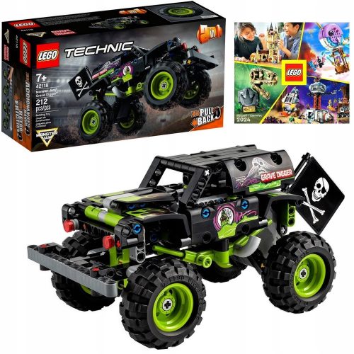  LEGO Technic Monster Jam Grave Digger 42118 + LEGO КАТАЛОГ 2024 НОВО