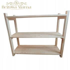    Етажерка от чам за детска стая Монтесори 90х75х30