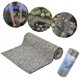    Килим с камъчета за езерце сив 5бр