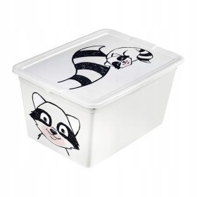    BRANQ - Контейнер за играчки - Животно миеща мечка - 30 L