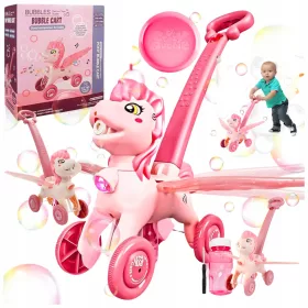   PONY BUBBLE MACHINE PUSHER WALKER BUBBLE GENERATOR МУЗИКАЛЕН ПРОЕКТОР