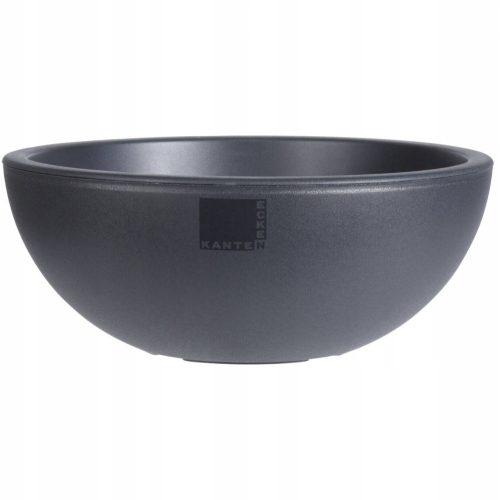  Саксия за цветя Home Styling Collection 40 см x 40 x 16 см диаметър 40 см пластмаса черна