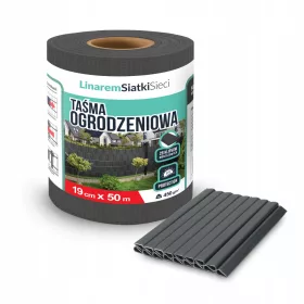   ОГРАДНА ЛЕНТА 19смx50м +UV ПОКРИТИЕ ЗА ПАНЕЛНИ ОГРАДИ ОГРАДА АНТРАЦИТ