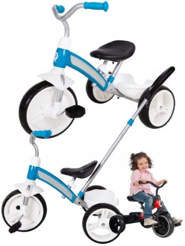  Триколесен велосипед FIRST BIKE ELITE+ BLUE за деца 2, 3, 4 години