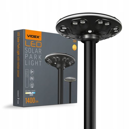  Улична лампа Videx 15 W 1400 lm на соларно захранване