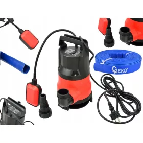   Потопяема помпа Heidmann 1600 W 8000 l/h + PVC маркуч Geko G70006 1" 20m