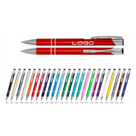   Рекламна метална химикалка Cosmo с гравиране 100 бр